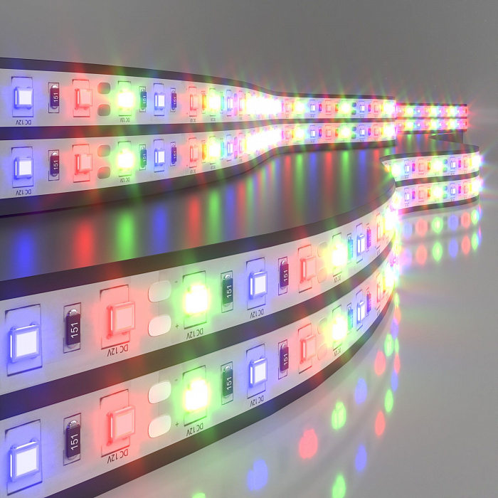 Светодиодная лента Elektrostandard Лента светодиодная 12V 14,4W 60Led 5050 IP20 RGB, 5м