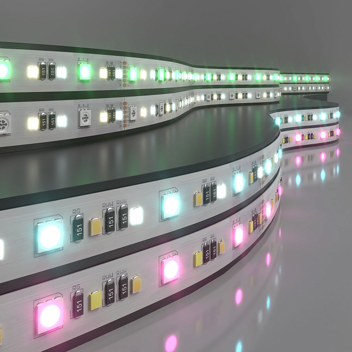 Светодиодная лента Elektrostandard Лента светодиодная 24V 16W 90Led 5050+2835+2835 IP20 MIX RGB/теплый белый/холодный белый, 5м