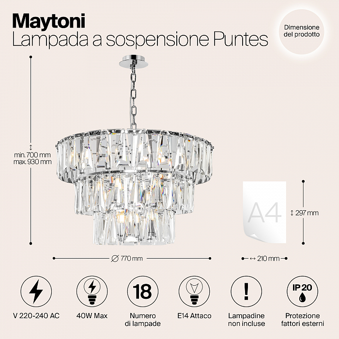 Светильник Maytoni MOD043PL-18CH