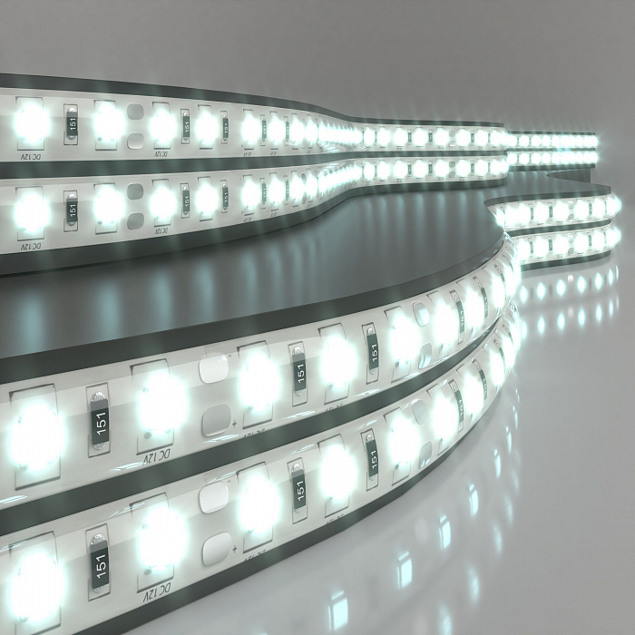 Светодиодная лента Elektrostandard Лента светодиодная 12V 14,4W 60Led 5050 IP65 холодный белый, 5м